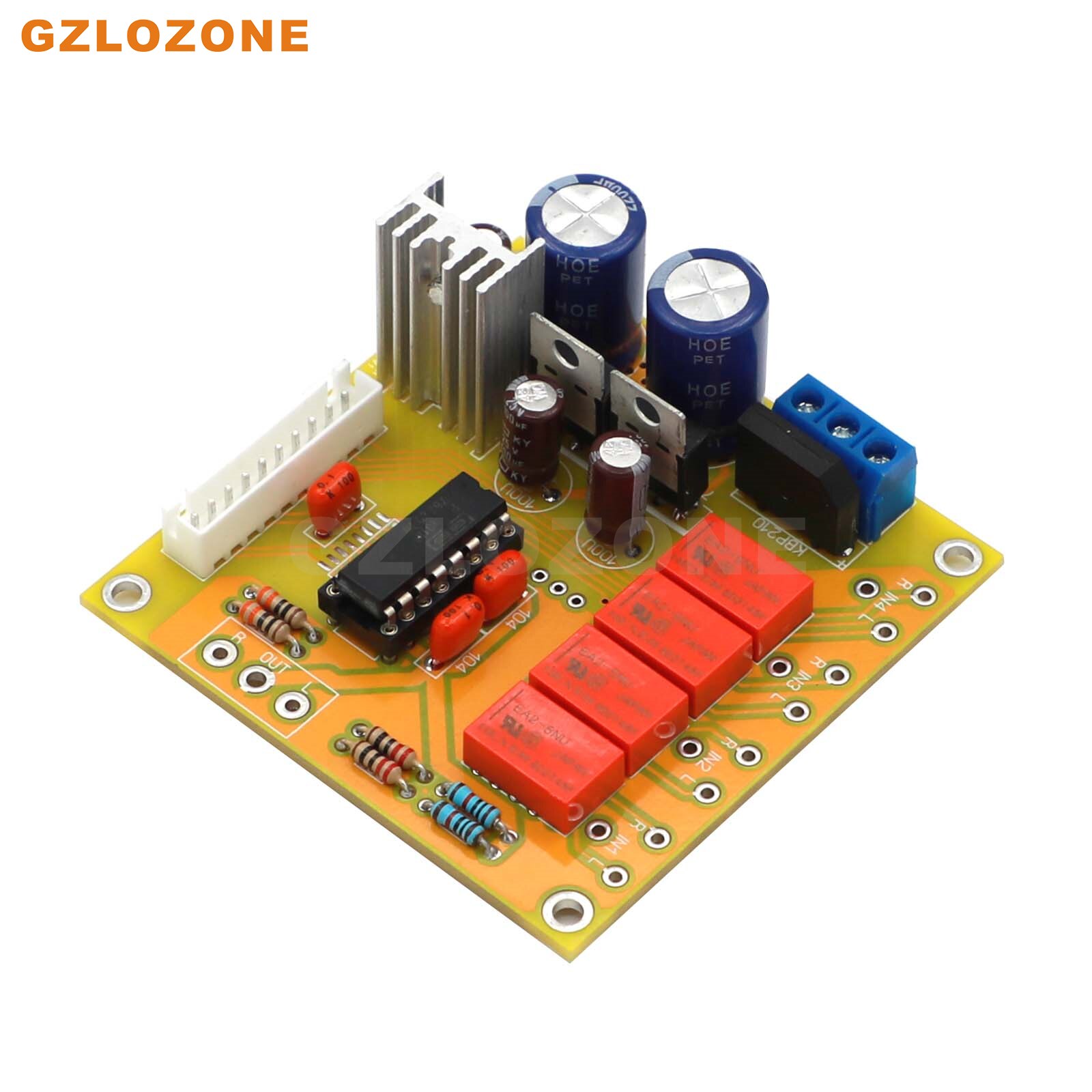 2 Channel Stereo PGA2311 Preamplifier Remote Volume Controller With Dual Display DIY Kit/Finished Board