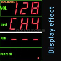 2 Channel Stereo PGA2311 Preamplifier Remote volume controller With dual display DIY Kit/Finished board