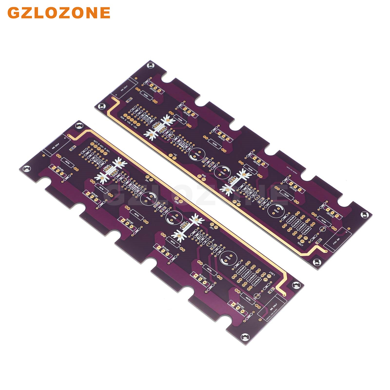 2CH HI-END Purple Gold PASS Aleph-5 FET A5 Pure Class A Power Amplifier Bare PCB 60W+60W 8 Ohm