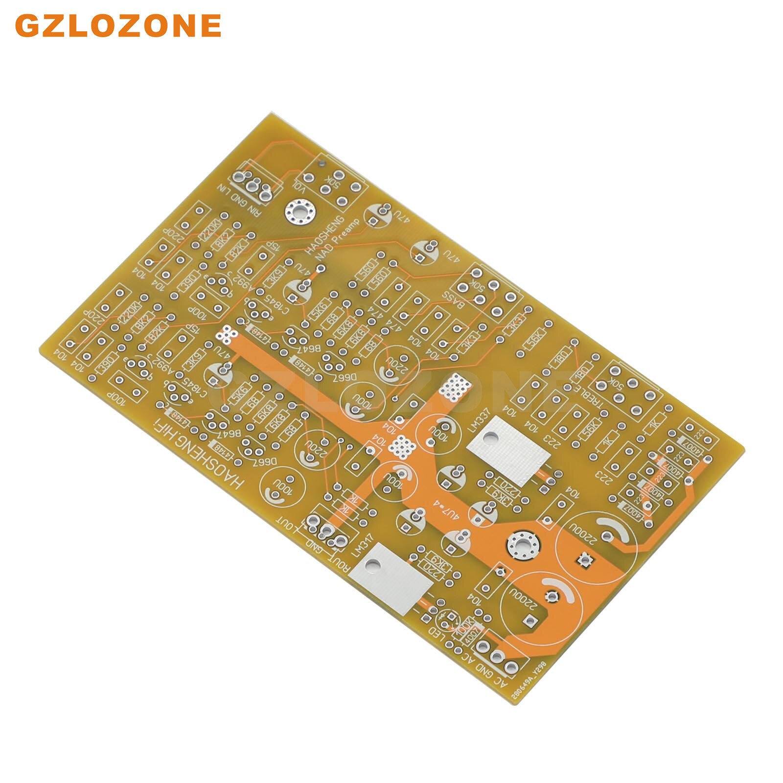 D3020 TREBLE and BASS Single-ended Class A Preamplifier Base On NAD3020 Circuit Bare PCB