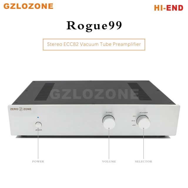 HI-END Stereo ECC82 Vacuum Tube Preamplifier Base On U.S Rogue99 Preamp