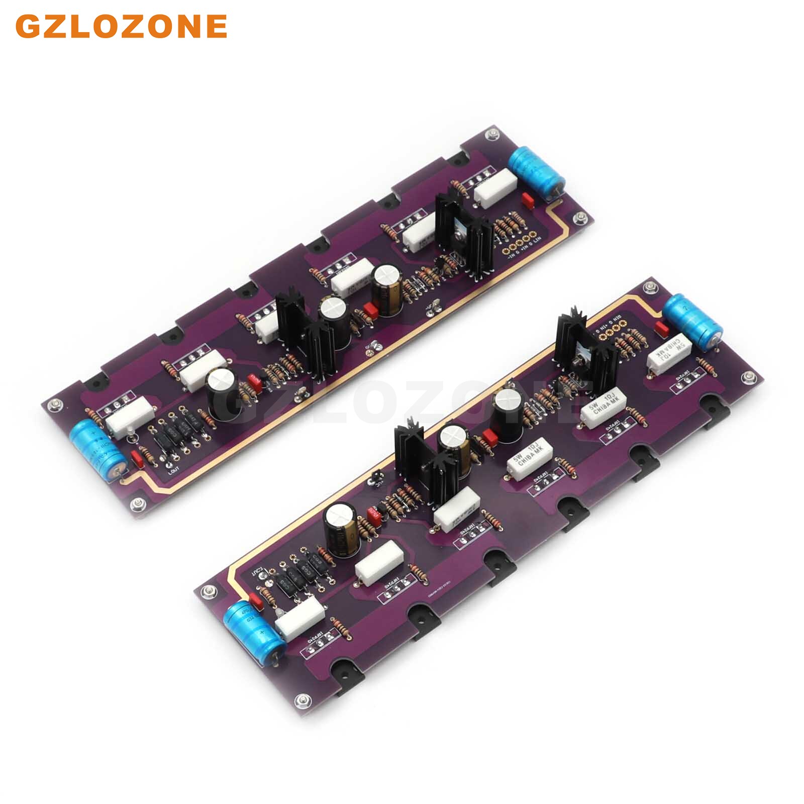 2CH HI-END Purple Gold PASS Aleph-5 FET A5 Pure Class A Power Amplifier DIY Kit/Finished Board 60W+60W 8 Ohm