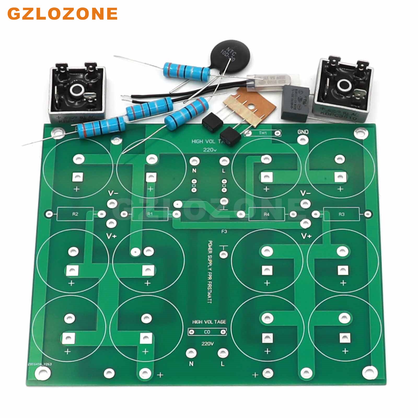 PASS CRC FirstWatt Rectified Filter Power Supply DIY Kit/Semi Finished Board For F7/F8 With Surge And Temperature Control Switch