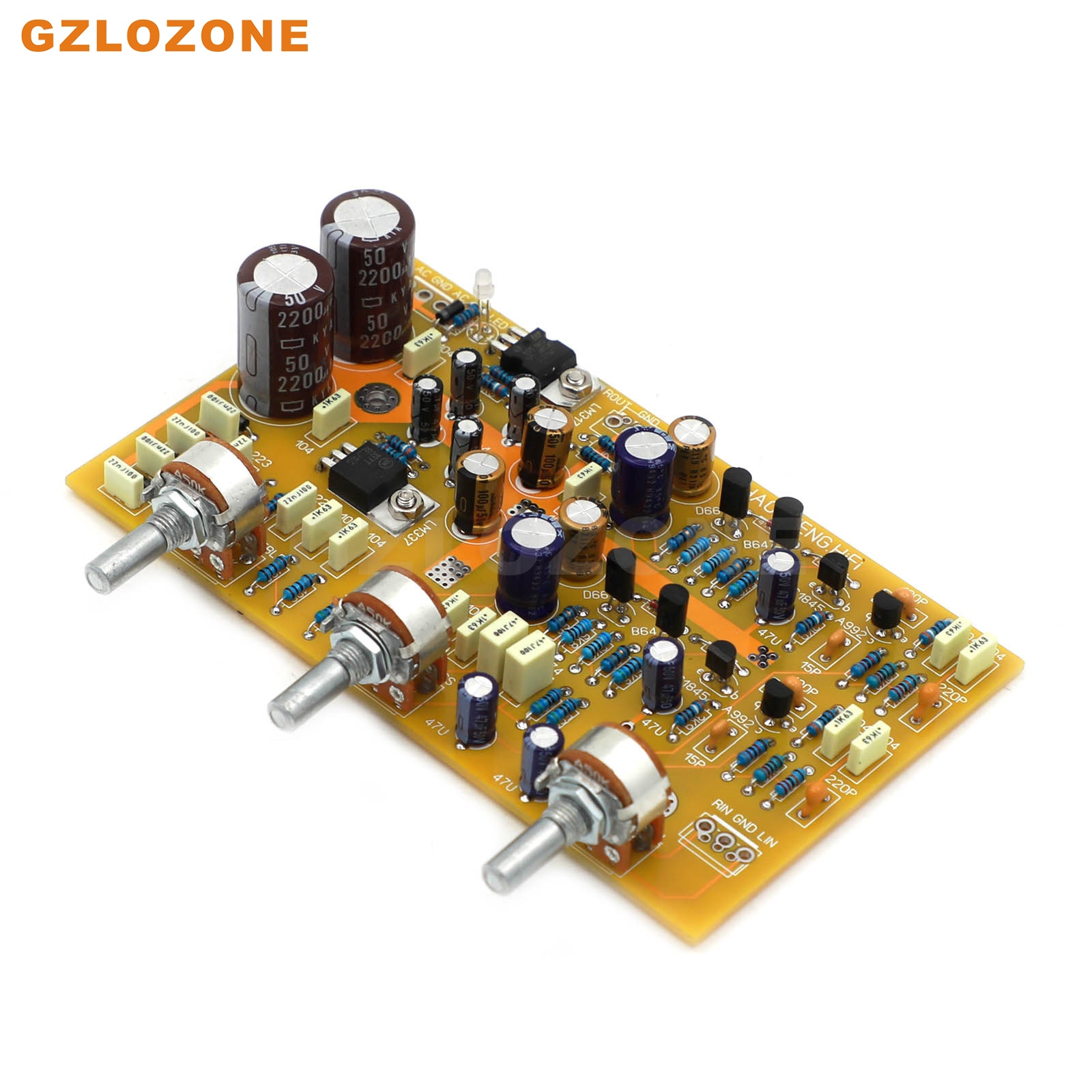 D3020 TREBLE and BASS Single-ended Class A Preamplifier Base On NAD3020 Circuit DIY Kit/Finished Board