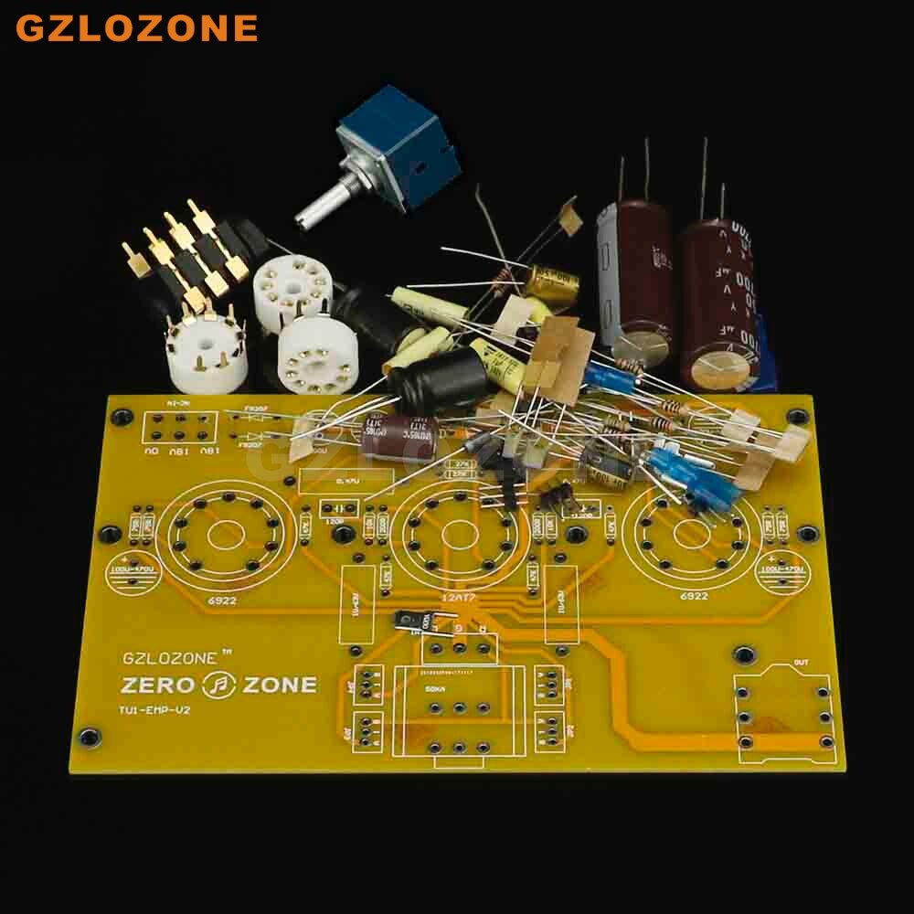 TU1-EMP V2 6922+12AT7 Tube Headphone Amplifier PCB/DIY Kit/Finished Board (No Tube)