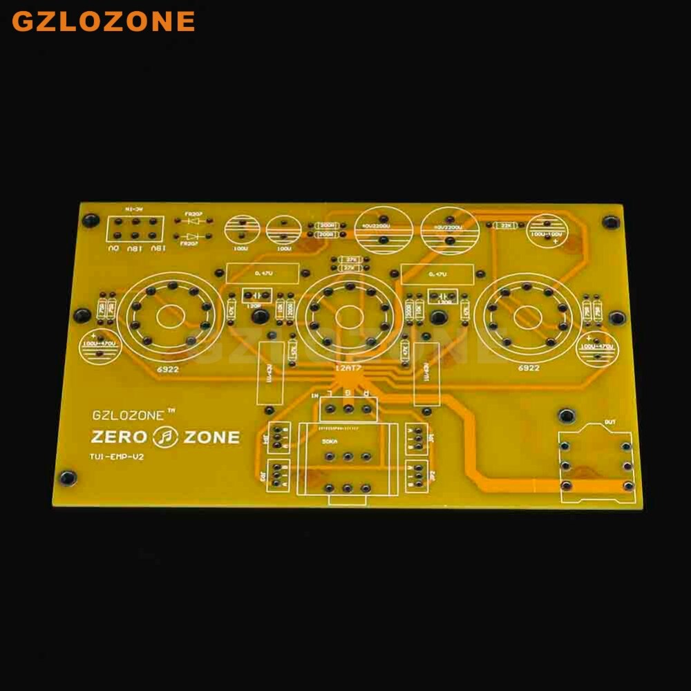 TU1-EMP V2 6922+12AT7 Tube Headphone Amplifier PCB/DIY Kit/Finished Board (No Tube)