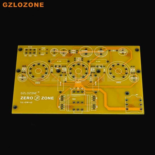 TU1-EMP V2 6922+12AT7 Tube Headphone Amplifier PCB/DIY Kit/Finished Board (No Tube)
