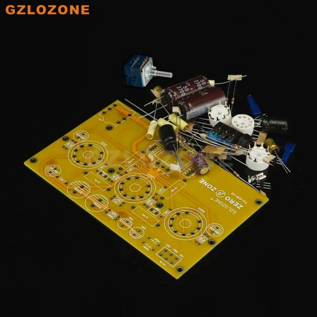 TU1-EMP V2 6922+12AT7 Tube Headphone Amplifier PCB/DIY Kit/Finished Board (No Tube)