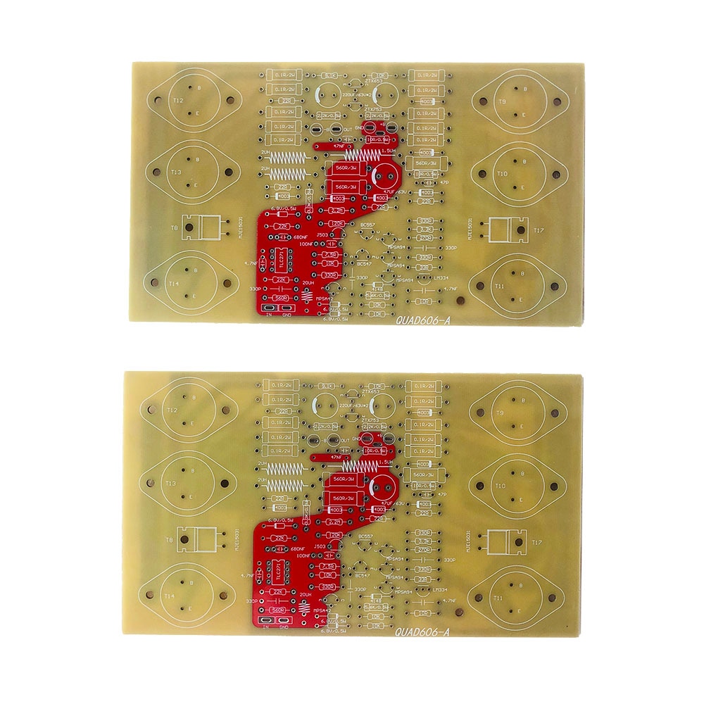 Audio Amplifier DIY HiFi Stereo Power Amplifier Board PCB With Power Supply PCB Refer QUAD606 Gold Seal Version