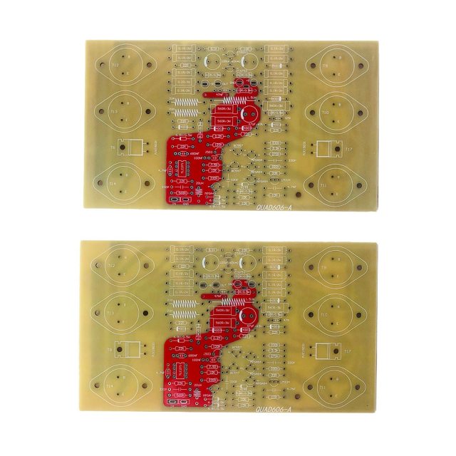 Audio Amplifier DIY HiFi Stereo Power Amplifier Board PCB With Power Supply PCB Refer QUAD606 Gold Seal Version