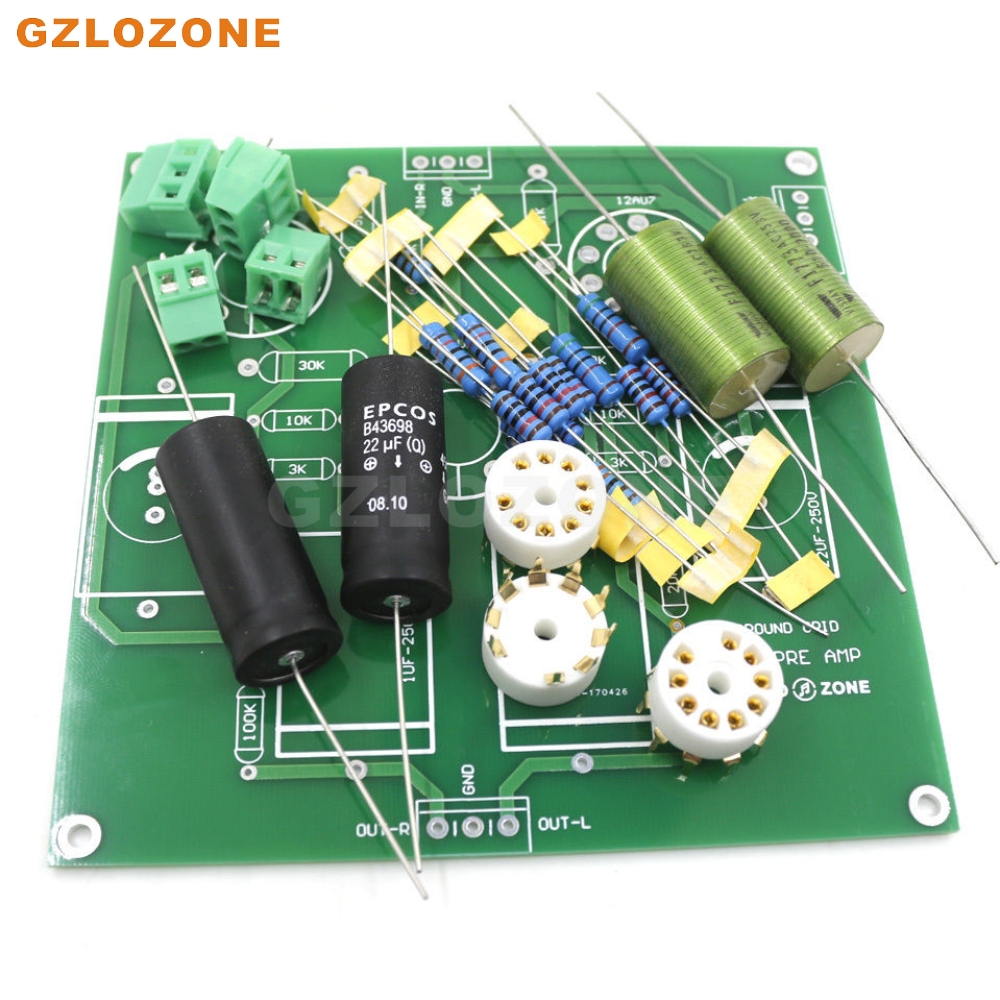 GZLOZONE Ground Grid GG 12AU7 Tube Preamplifier Preamp DIY Kit / Finished Board