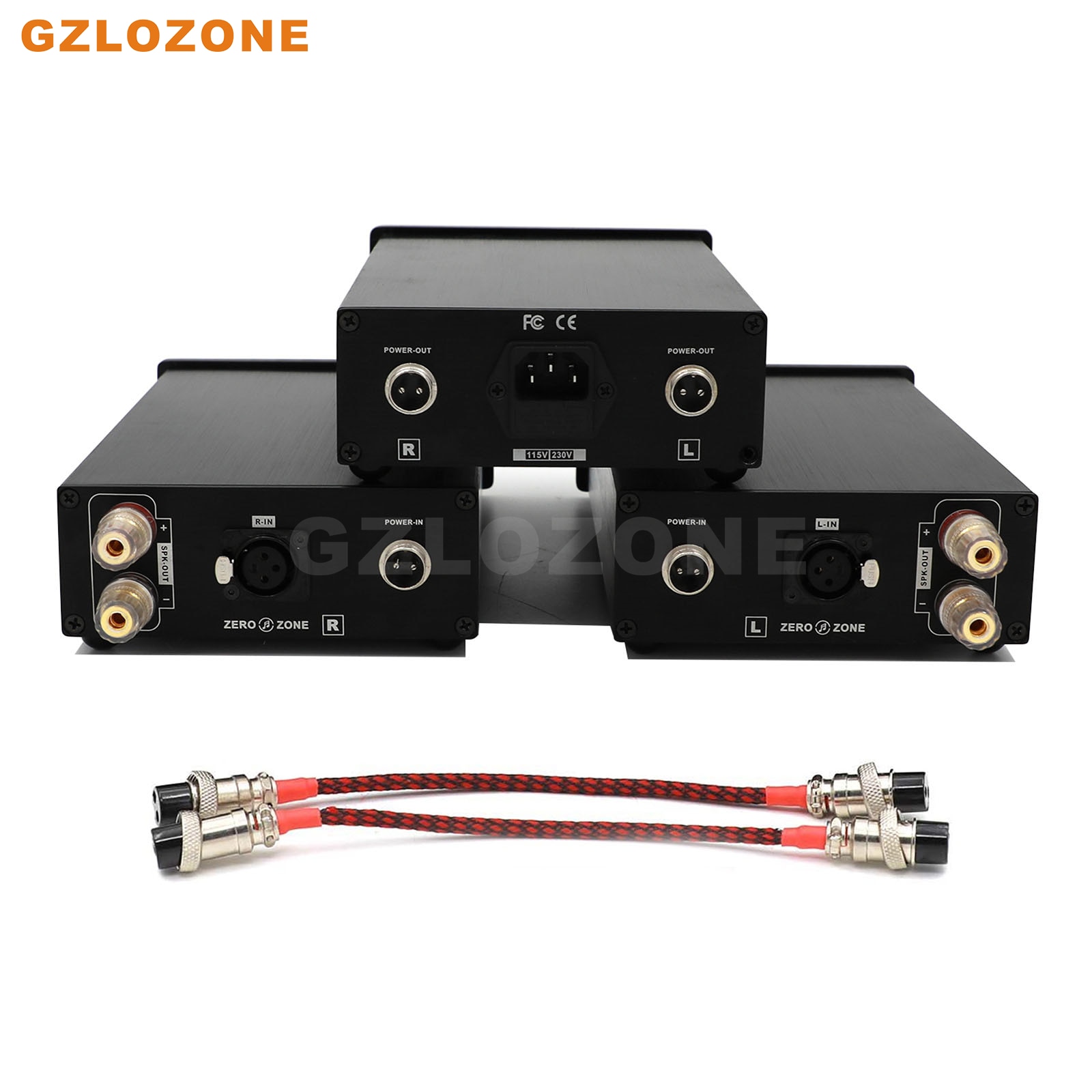2CH TPA3255 MONO Split High Power Class D Digital Power Amplifier 300W+300W RCA Or XLR Input Version (Optional)