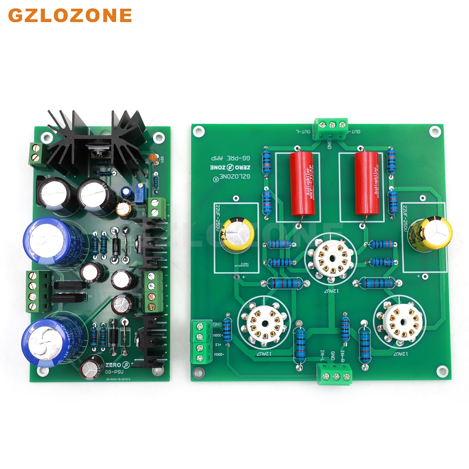 GZLOZONE Ground Grid GG Tube Preamplifier + Power Supply Board