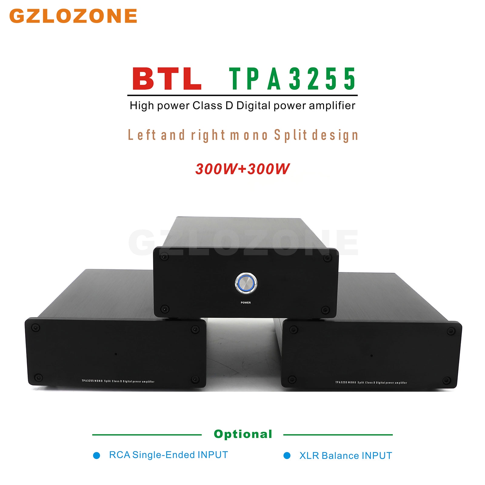 TKOさん専用　2 2CH TPA3255 MONO Split High Power Class D Digital Power Amplifier