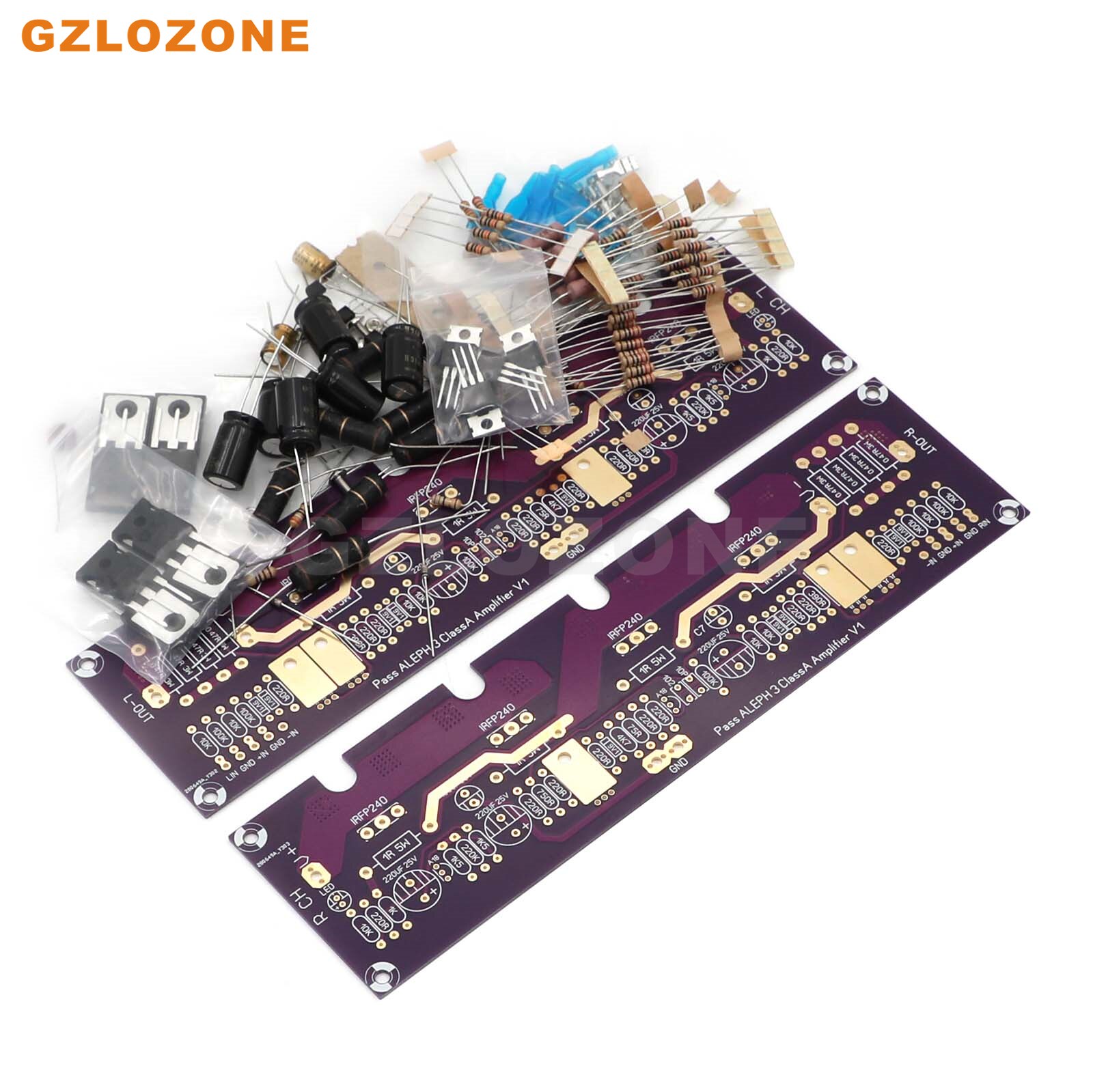 2CH HIFI PASS A3 FET Pure Class A Power Amplifier Base On PASS Labs Aleph 3 DIY Kit/Finished Board 30W+30W 8 Ohm