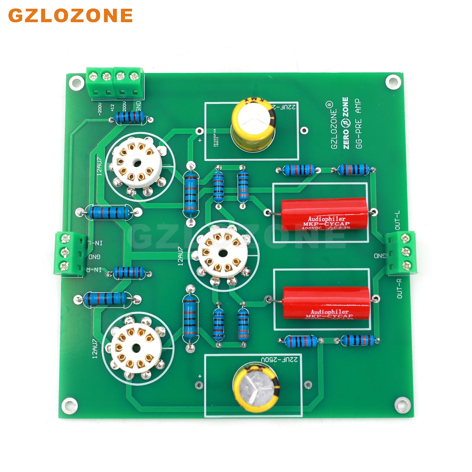 GZLOZONE Ground Grid GG 12AU7 Tube Preamplifier Preamp DIY Kit / Finished Board