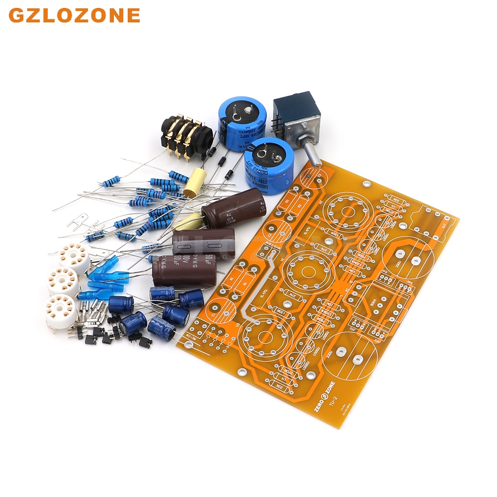 TU-2 Modified WCF 6N2+6N6 Tube Headphone Amplifier PCB/DIY Kit/Finished Board (No Tube) + ALPS Potentiometer