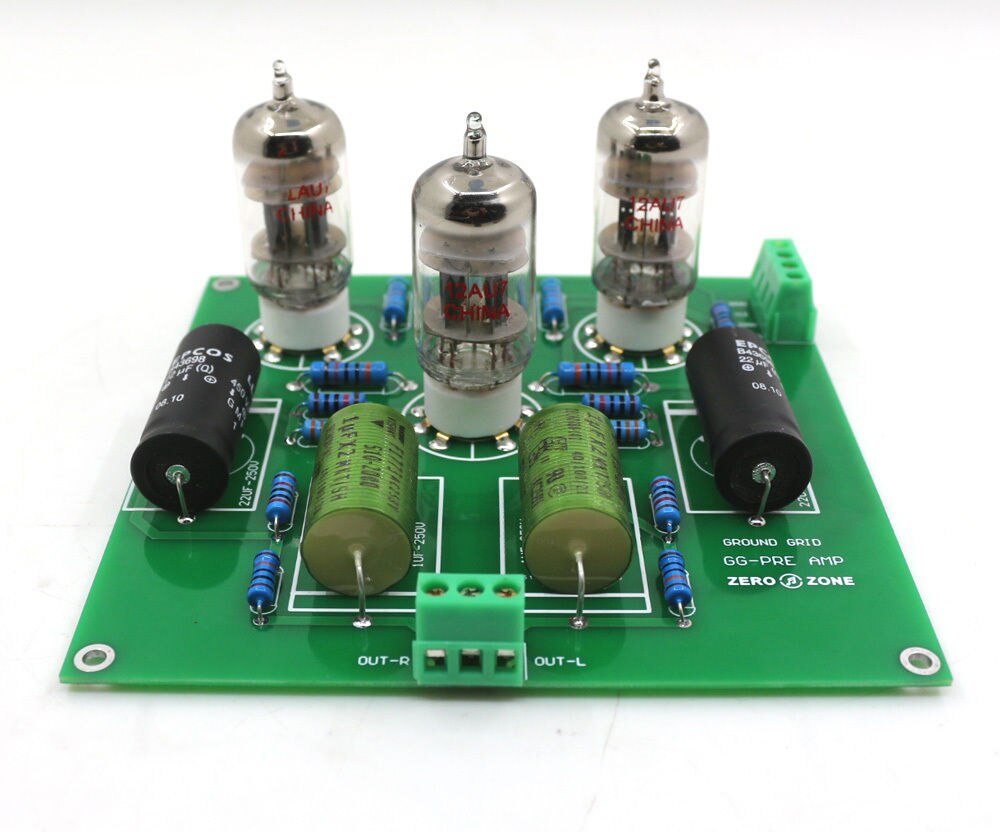 Assembeld Ground Grid gg Preamplifier + PSU Board + Transformer + Tubes