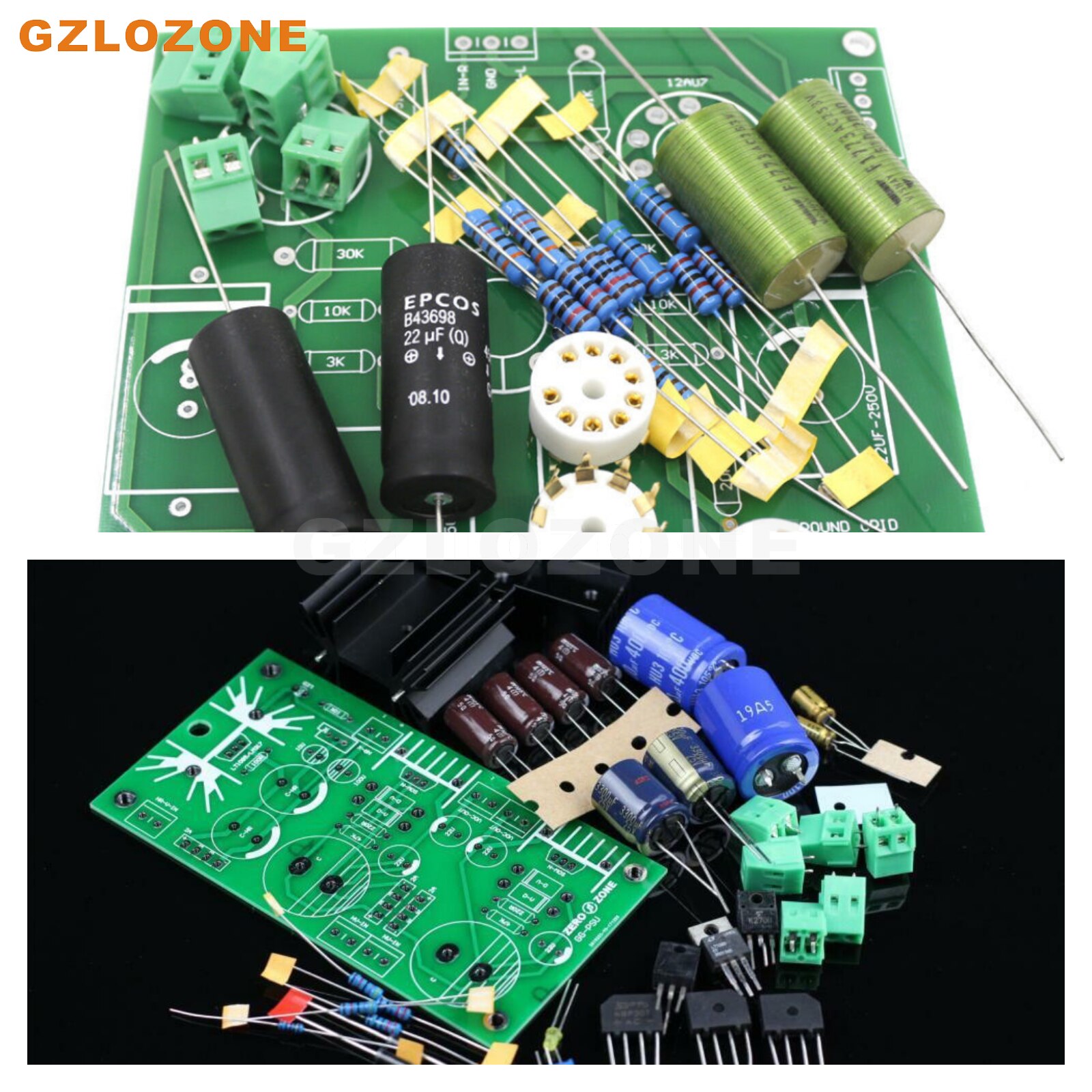 GZLOZONE Ground Grid GG Tube Preamplifier + Power Supply Board