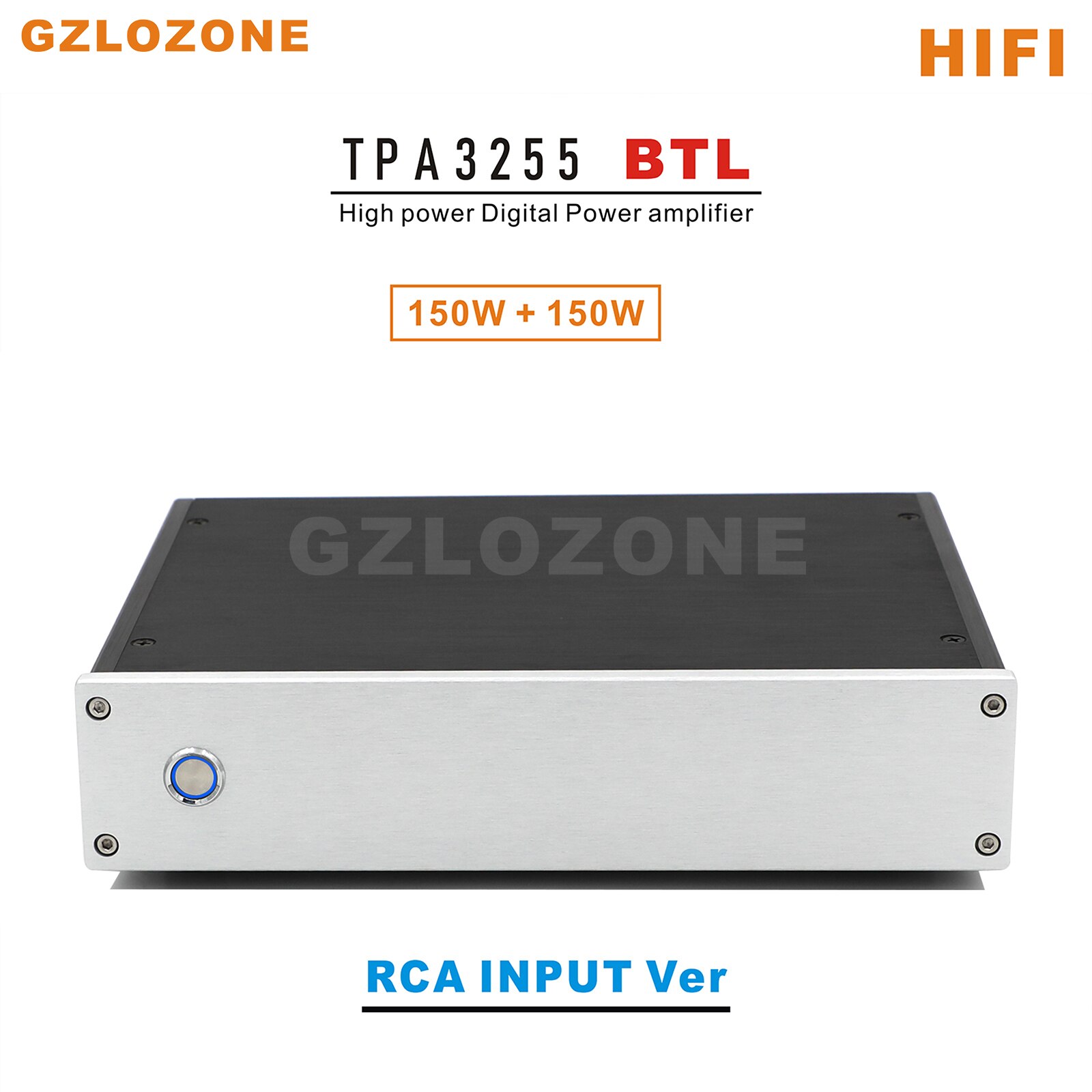 HIFI TPA3255 BTL High Power Digital Power Amplifier RCA or XLR Ver Input Optional 150W+150W