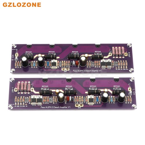 2CH HIFI PASS A3 FET Pure Class A Power Amplifier Base On PASS Labs Aleph 3 DIY Kit/Finished Board 30W+30W 8 Ohm