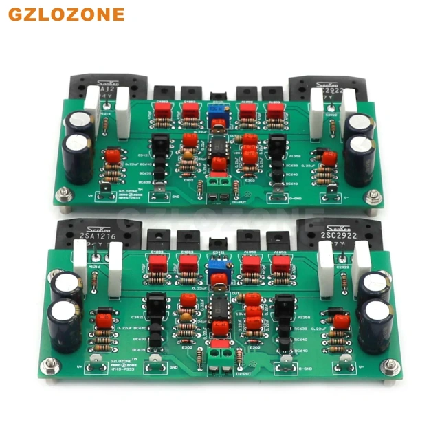 1 Pair HM4S-P933 HIFI 2SA1216 2SC2922 Power Amplifier DIY Kit/Finished Board 150W+150W