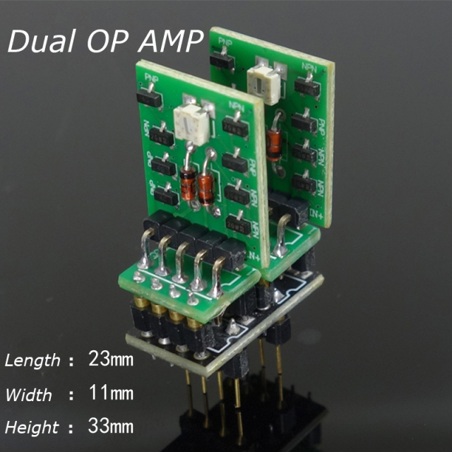 Discrete Dual Op Amp Fully Symmetrical Fully Complementary Circuit Compatible with  the OPA2604 LME49720, Upgrade your Device