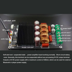 AMP-100 TPA3255 2x300W 600W Class D High Power HiFi Amplifier Board Amp Module for DIY