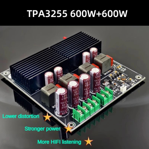SAMP-200 Dual core TPA3255 High power 2 channel amplifier board 600W+600W