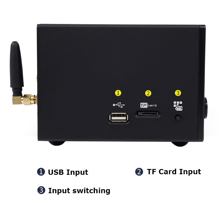 2.0  Bluetooth 5.0 Tube Amplifier Receiver Mini Hi-Fi Amp with android iOS APP control, 50W x 2 Amp with Bass and Treble Control TPA3116(with Power Supply), Remote or APP Cntrol