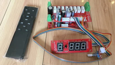 Relay Volume Board HIFI Volume Controller Remote Volume Panel with Display Balance Volume
