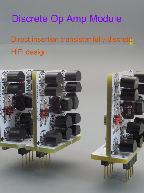 HiFi Fully Discrete OP AMP Module Low Noise Field-effect Transistor Differential Input Large Current Output Single / Dual OP AMP
