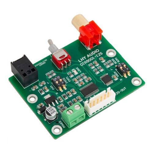 DIR9001 Coaxial Optical Fiber Receiver SPDIF to I2S Output 24bit 96khz for DAC