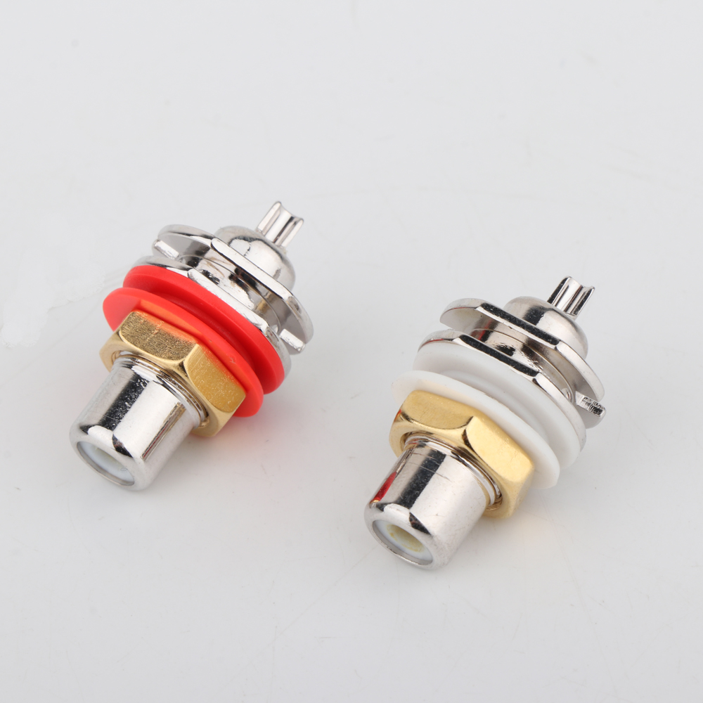 CARDAS Rhodium-plated RCA Female Jack Terminal Plug Socket for HIFI Audio Video Connector DIY