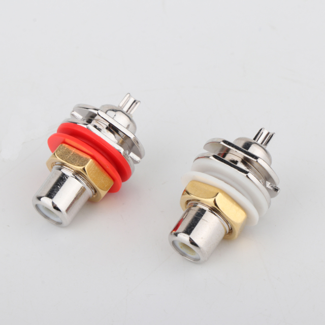CARDAS Rhodium-plated RCA Female Jack Terminal Plug Socket for HIFI Audio Video Connector DIY