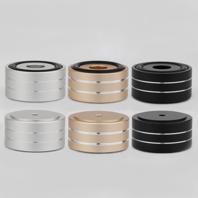 Aluminum Alloy Amplifier Shock-proof Foot Mat φ40mm 20mm Hieght for HiFi Amp CD Player Speaker Non-slip Cushioning Feet