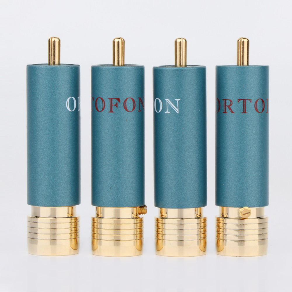 COPPIA Connettori RCA - Rca Connector - Hard Silver Plated - Black - Foto 9