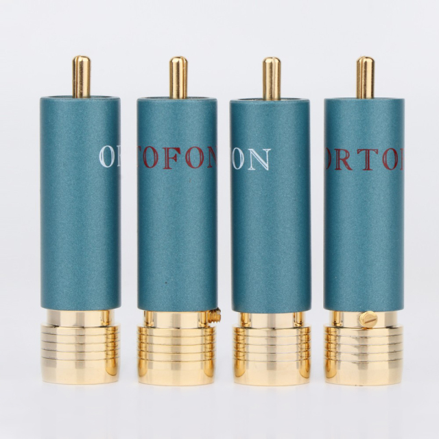 24K Gold Plated Self-locking Welding-free RCA Connector RCA  Adapter for HIFI Signal Cable