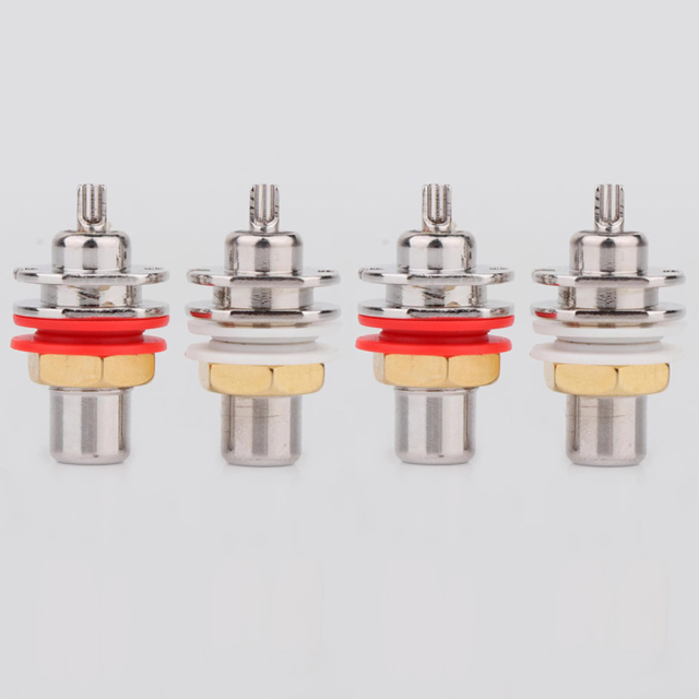CARDAS Rhodium-plated RCA Female Jack Terminal Plug Socket for HIFI Audio Video Connector DIY