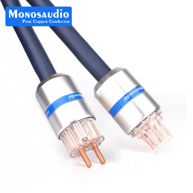 Monosaudio P902 High-End OFC Oxygen-Free Copper European Standard American Standard Power Cord HiFi Amplifier Connection Cable