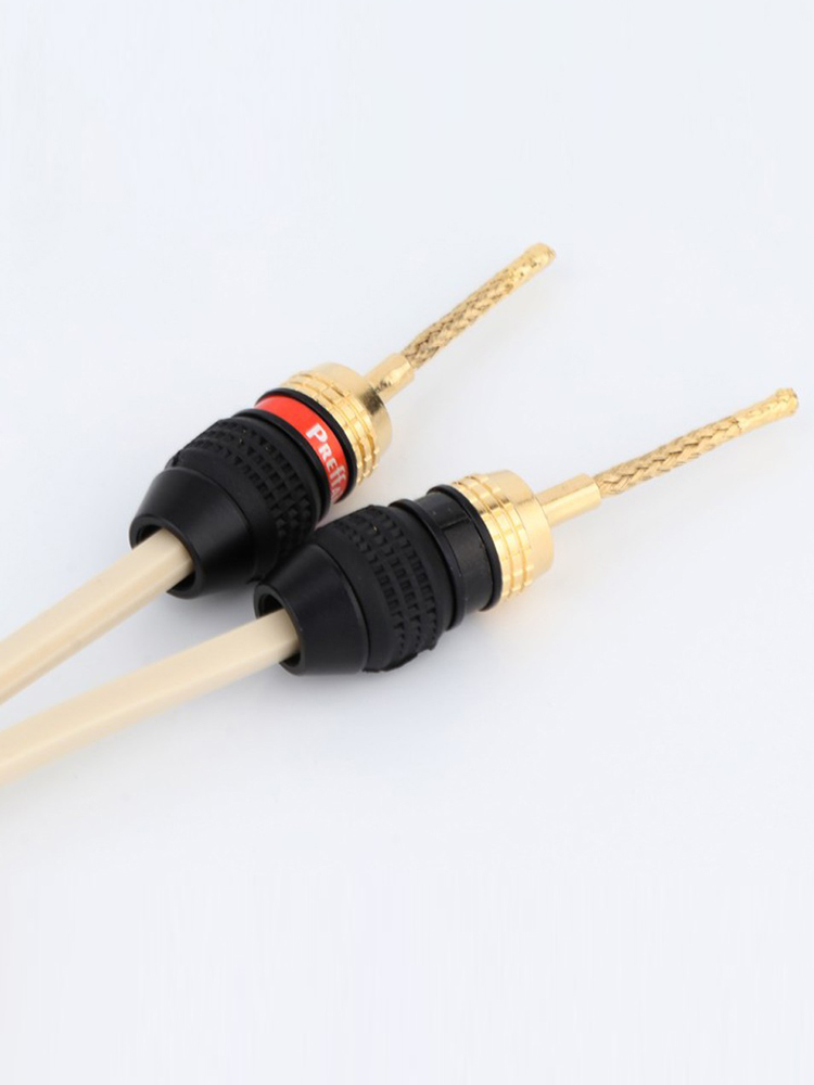 4 PCS Pure Copper Gold-plated Banana Plug HIFI Speaker Amplifier HiFi CopperJack Connector Terminal for HiFi Speaker Wire DIY