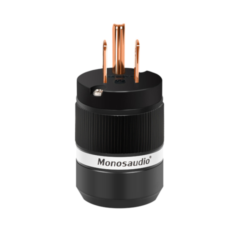 Monosaudio Pure Copper US Standard HiFi Audio Power Amplifier Audio Power Cord Plug Male Female Plug Jack Connector