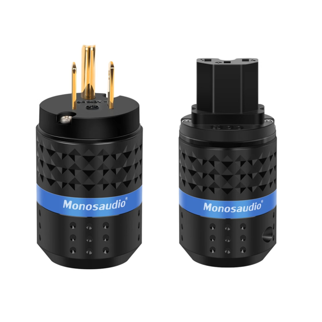 Monosaudio pure copper US standard HiFi audio power amplifier audio power cord plug tail male female head