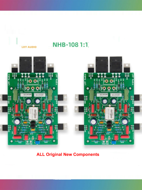 Copy NHB-108 150W Power Amplifier DIY Board / Kit Amplifier Circuit Without Negative Feedback
