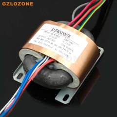 ZEROZONE 35W R-Core OFC Pure Copper Transformer With Copper Foil Shield 220V+14VX2 For E834-C Dark Magic Version