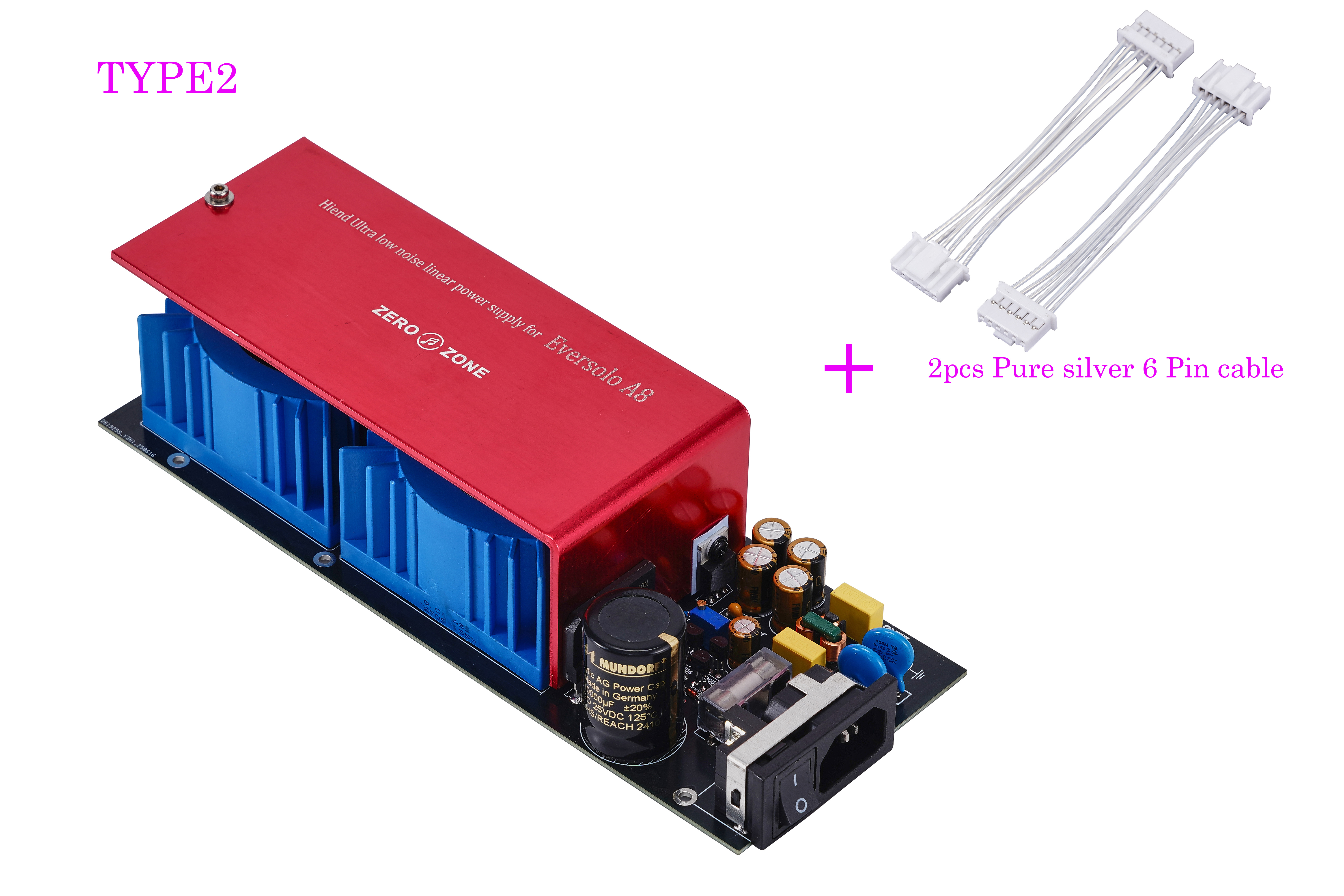 Hiend Ultra Low Noise Linear Power supply module with Mundorf MLytic AG for Eversolo DMP-A8 upgrade
