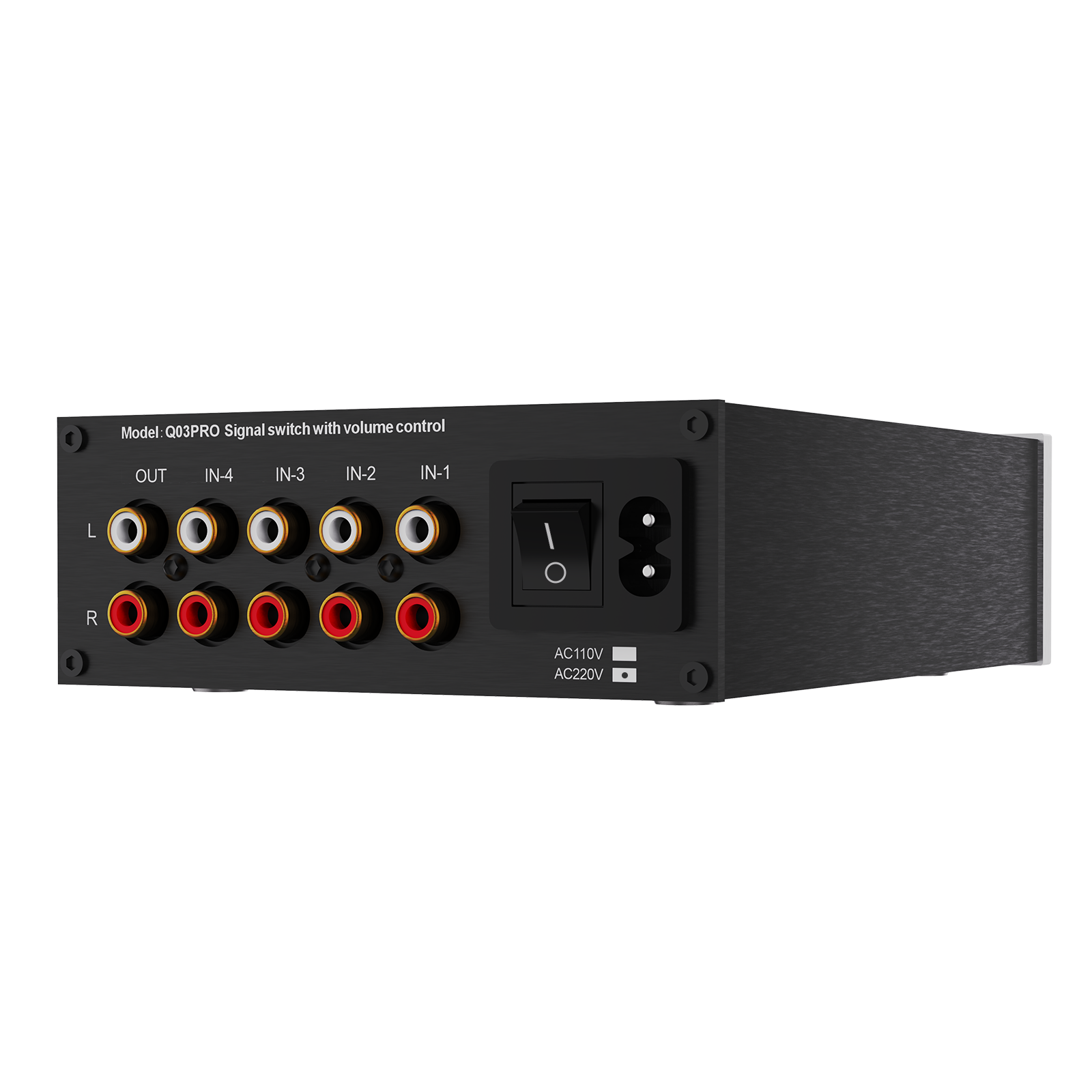 Q03-Pro Hifi CS3310 remote Preamplifier Stereo Volume controller 4 way inputs preamp