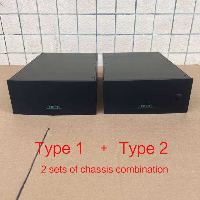 Clone Naim Split Power Amplifier aluminum chassis / preamp box / MM/MC Amplifier Case  210mm*90mm*320mm