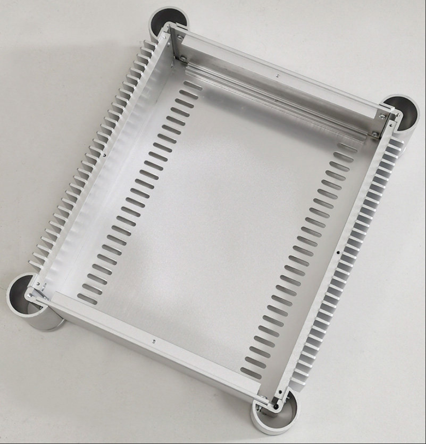 Aluminum RD2607 Rounded Corner Series Power Amplifier Chassis DIY power supply case 260mm*86mm*311mm