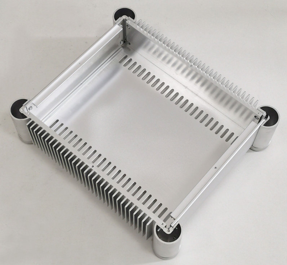 Aluminum RD2607 Rounded Corner Series Power Amplifier Chassis DIY power supply case 260mm*86mm*311mm
